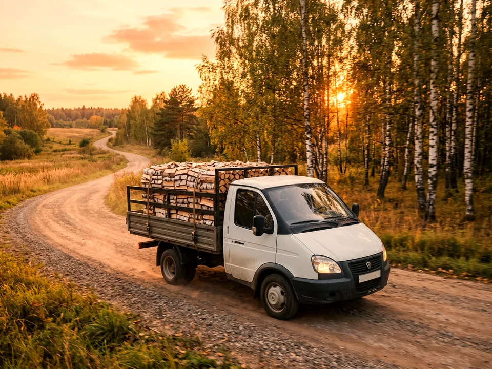 Доставка дров в Кубинке — газель представительства Кубинка